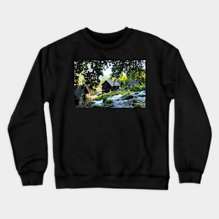 Pliva Watermills at Jajce Crewneck Sweatshirt